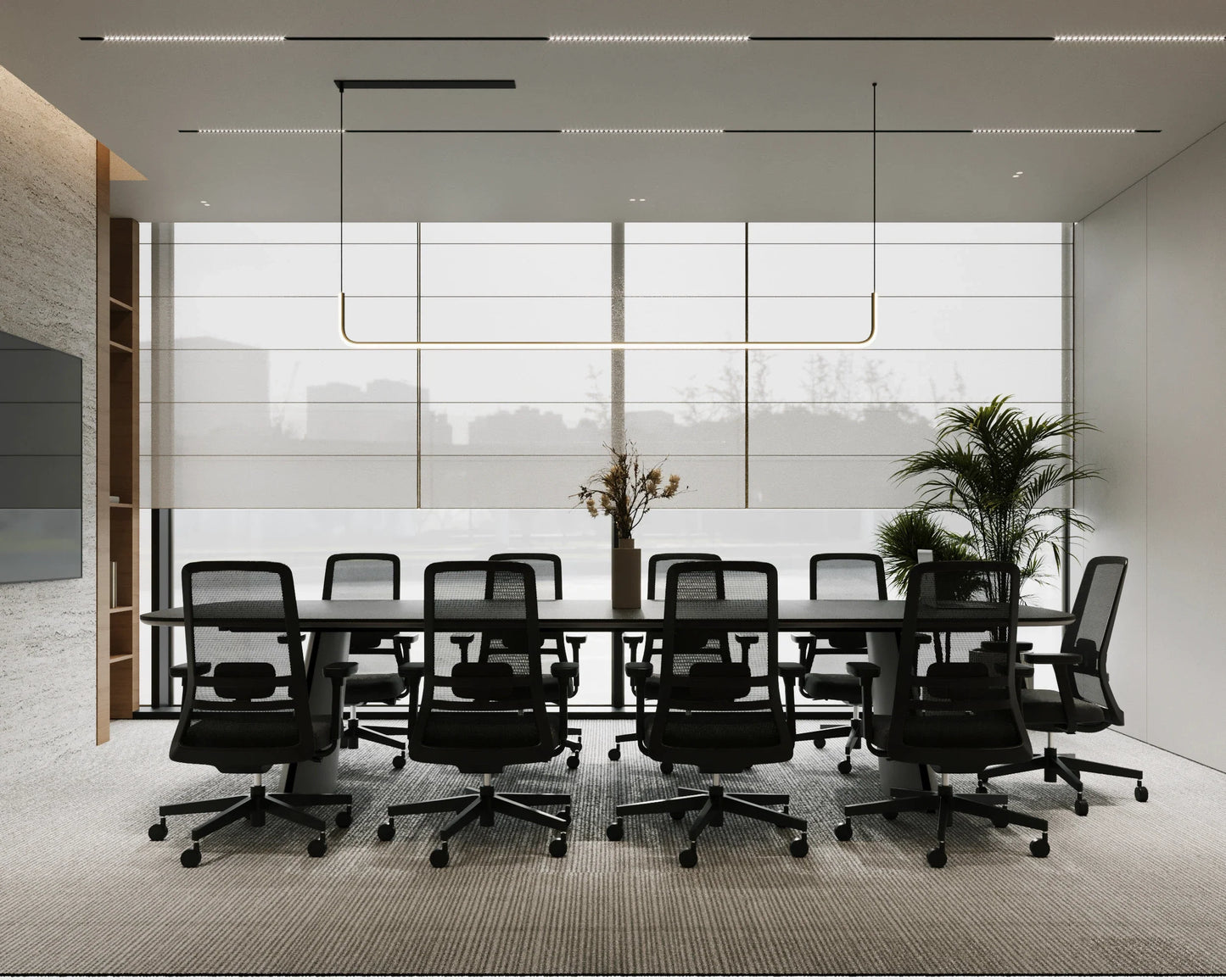 Luxury Conference Table with Chairs | Premium Executive Boardroom Set | Modern Meeting Table with Ergonomic Seating