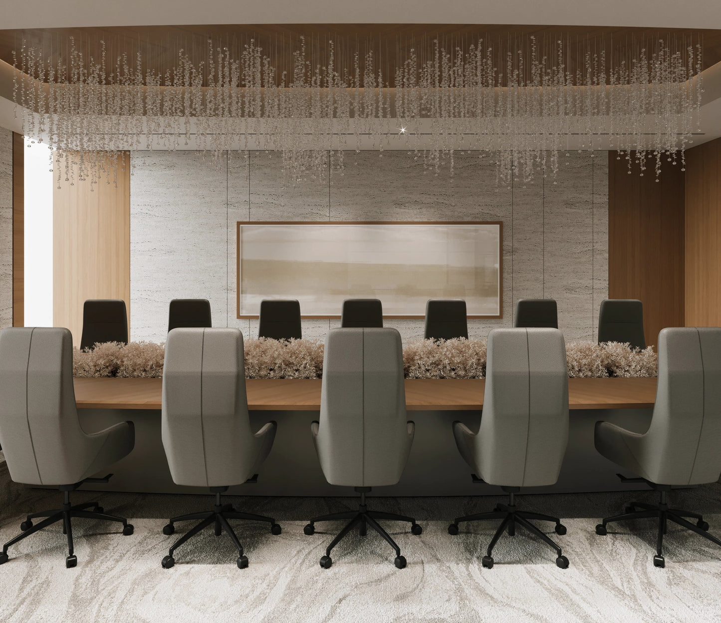Premium Conference Table | Luxury Modern Boardroom Table | Executive Meeting Table with Sleek Design & Cable Management