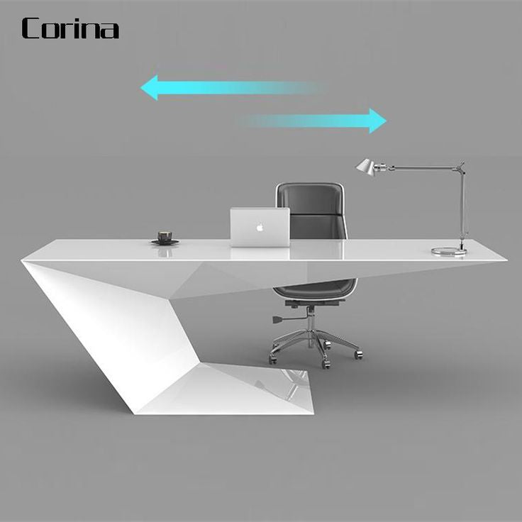 CORINA Modern Office Furniture Executive Desk | Luxury Custom Size CEO Bureau Office Table | High-End Executive Workstation Desk