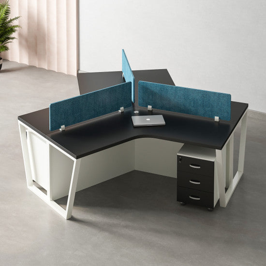 Olive Workstation Desk | Modern Executive Office Table with Storage, Cable Management & Minimalist Design