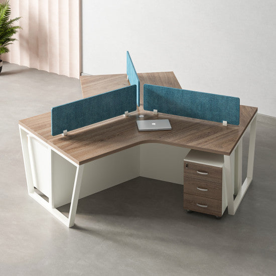 Olive Workstation Desk | Modern Executive Office Table with Storage, Cable Management & Minimalist Design