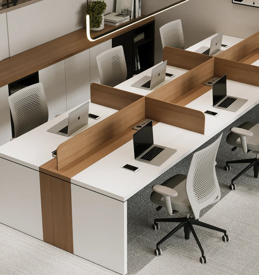 Financial Office Workstation | Modern Executive Desk for Accounting, Trading & Corporate Finance Setup