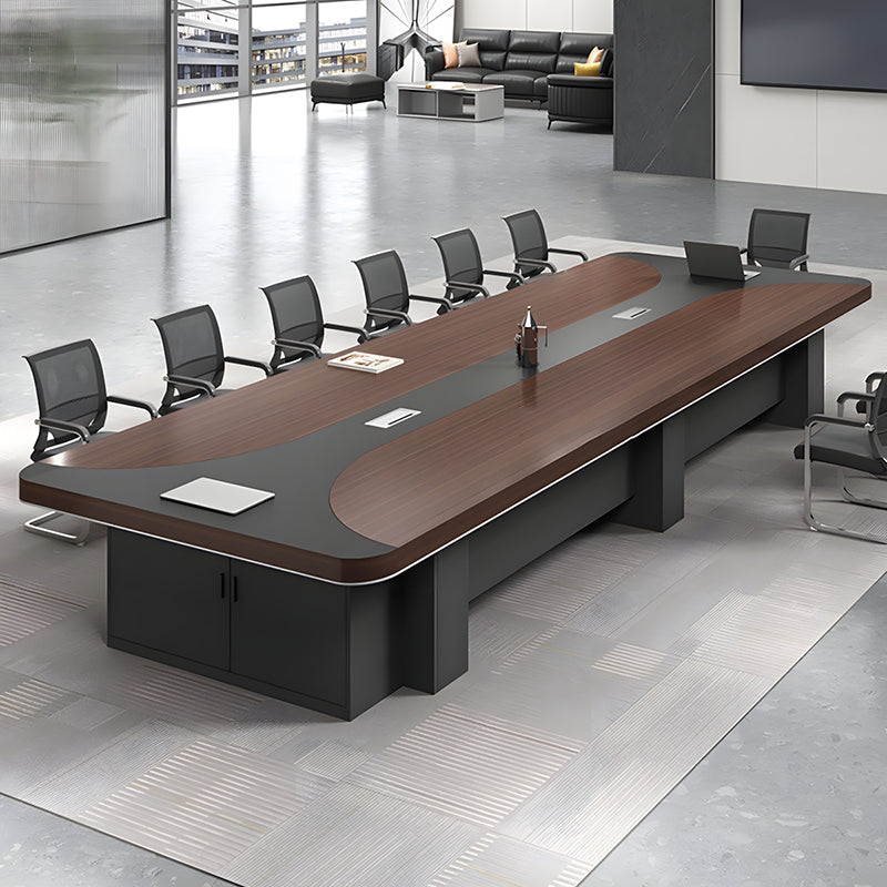 Modern Minimalist Long Conference Table | Sleek Executive Meeting Table for Teamwork & Boardroom Use