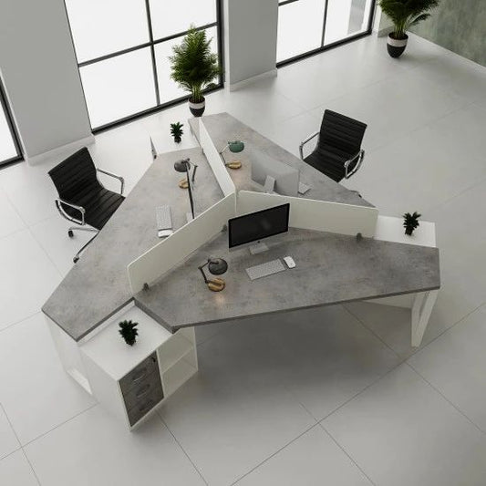 Credo Workstation Desk | Modern Executive Office Table with Smart Workspace Design & Durable Build