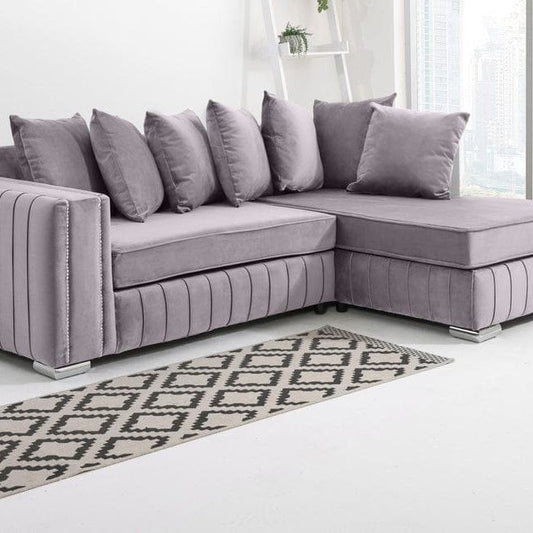 Lily Chaise Sectional Couch | Modern Luxury L-Shape Sofa with Chaise Lounge | Comfortable Living Room Sectional