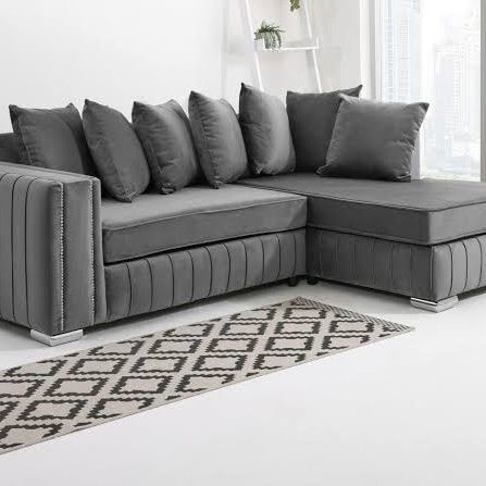 Lily Chaise Sectional Couch | Modern Luxury L-Shape Sofa with Chaise Lounge | Comfortable Living Room Sectional