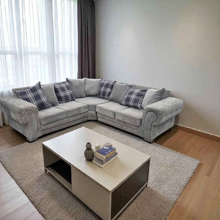 Verona Corner Sofa | Luxury Modern L-Shape Sectional Sofa | Elegant Comfortable Living Room Corner Couch