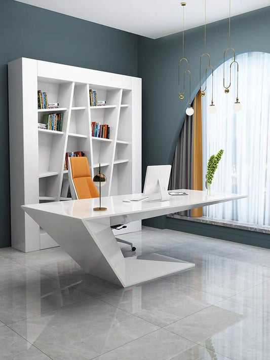 CORINA Modern Office Furniture Executive Desk | Luxury Custom Size CEO Bureau Office Table | High-End Executive Workstation Desk