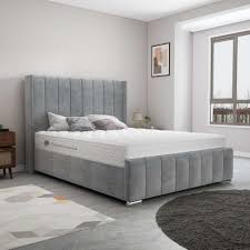 Luxury Ottoman Divan Panel Wing Bed with Storage – Modern Upholstered Frame